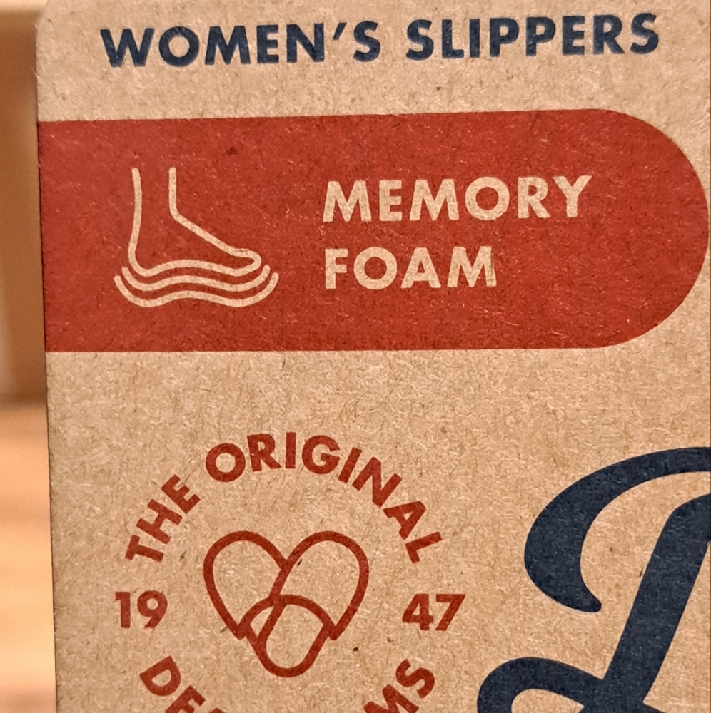 Dark Blue Dearfoams Women's Slippers XL (11-12) - Picture 4 of 9